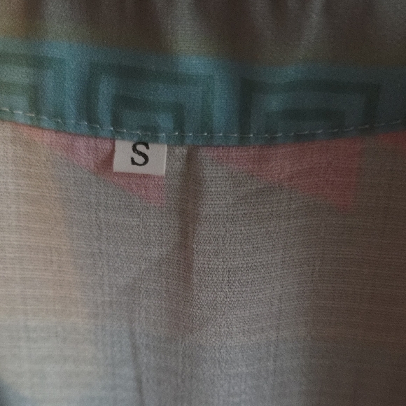 Colorful Geometric Patterned Dress - Picture 2 of 3